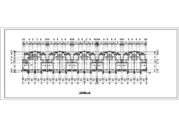 大连市金科花园小区4400平米6层砖混结构组合式住宅楼建筑设计CAD图纸-图一