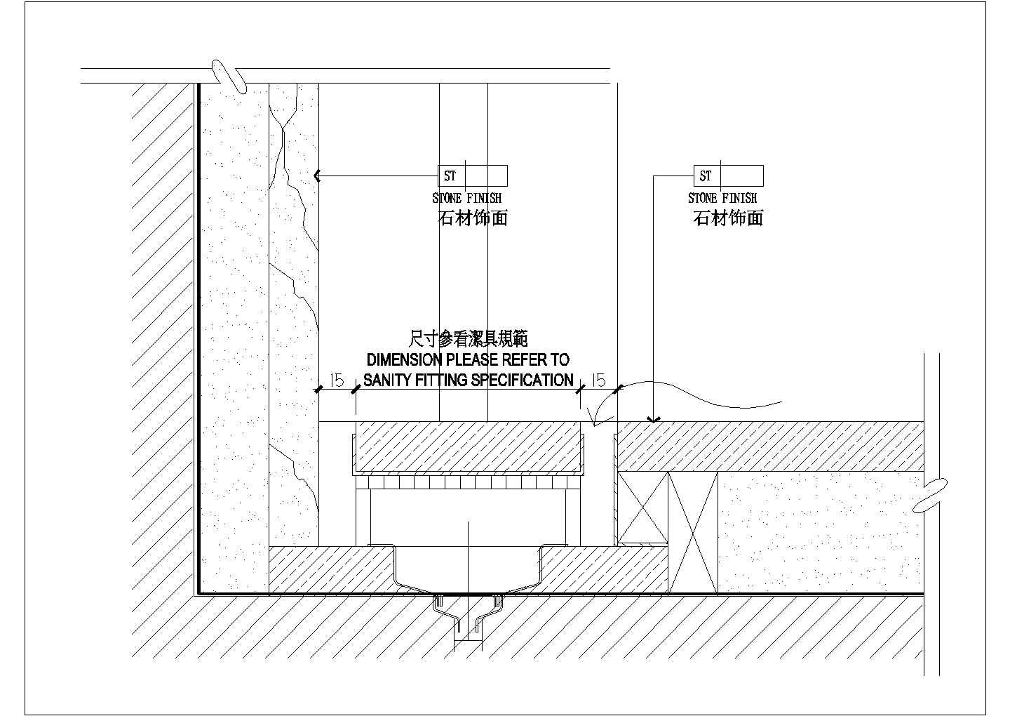 某地漏CAD平立剖面施工图纸