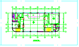食堂室内装修设计平面图CAD施工图纸-图一