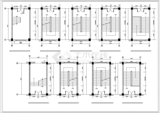 某五层框架结构辅助教学楼毕业设计cad全套建筑施工图（含计算书，含设计说明，含建筑、结构图）-图二