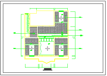 经典大三居家庭室内装修cad平面施工设计图_图1