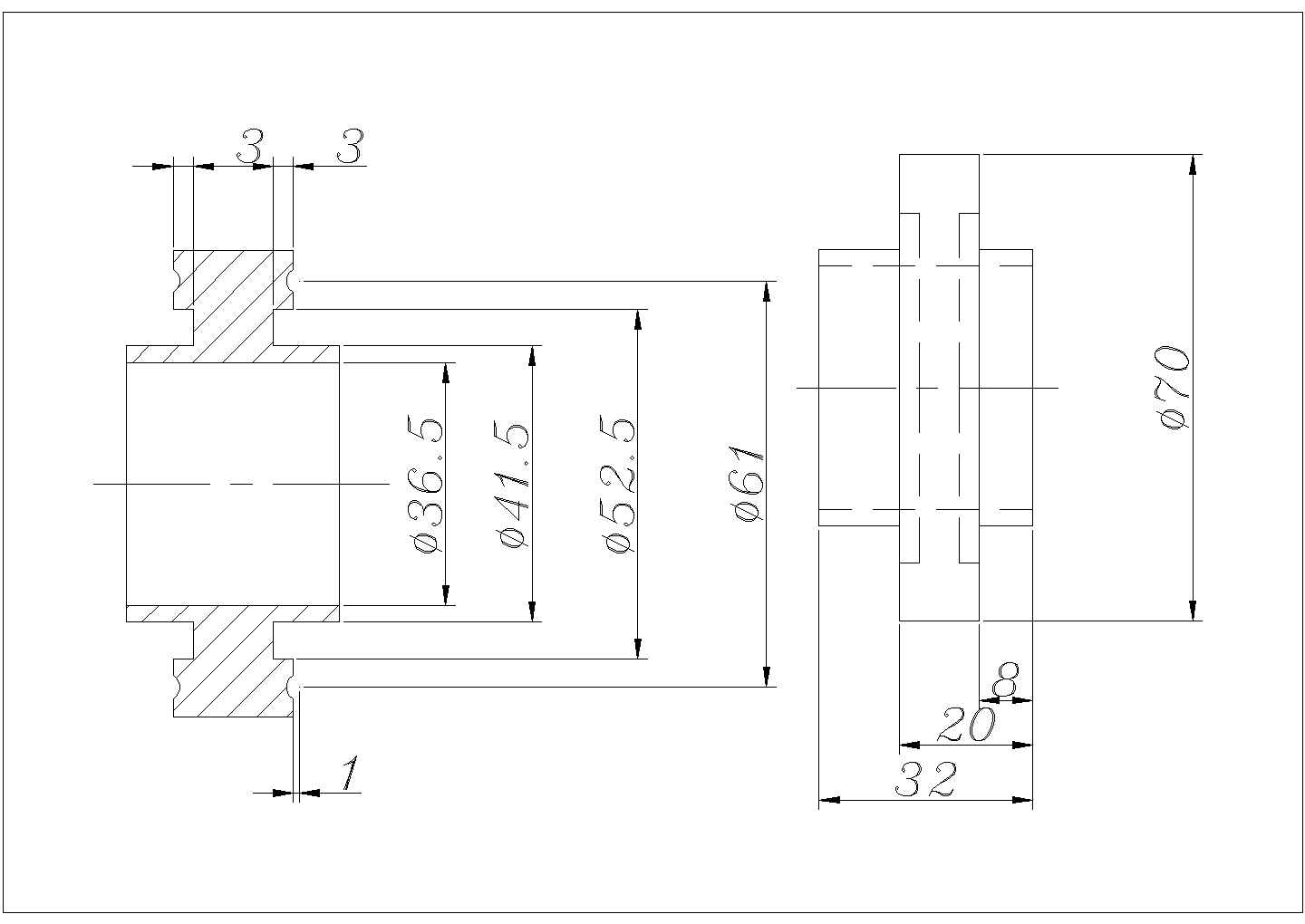 某点式幕墙驳接头节点详图CAD施工铝圈