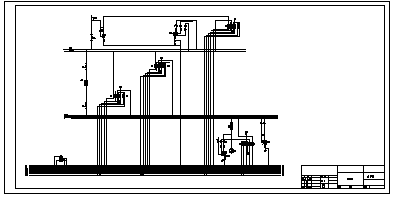 某自备电厂电气施工cad图(含电压测量原理，原理接线设计图)-图一