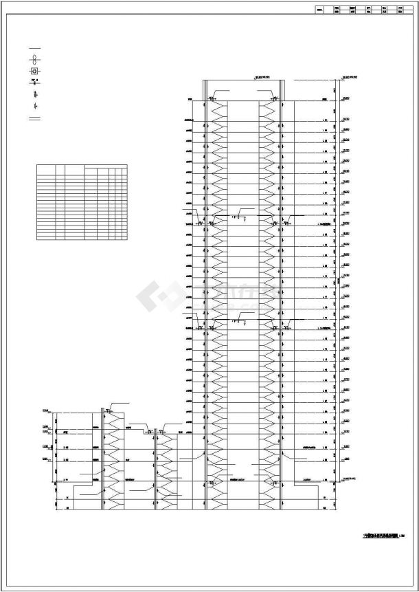 超高层办公楼暖通空调全套系统设计施工CAD图纸-图二