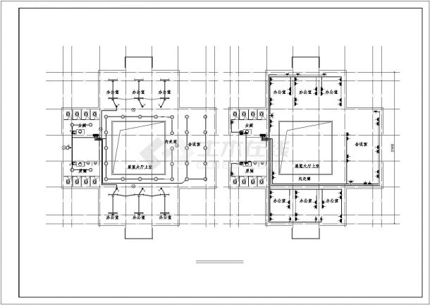 [四川]某有限公司地上三层办公楼电气施工CAD图纸（二级负荷）-图一