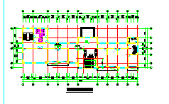 某3层办公楼详细CAD建筑方案图纸-图二