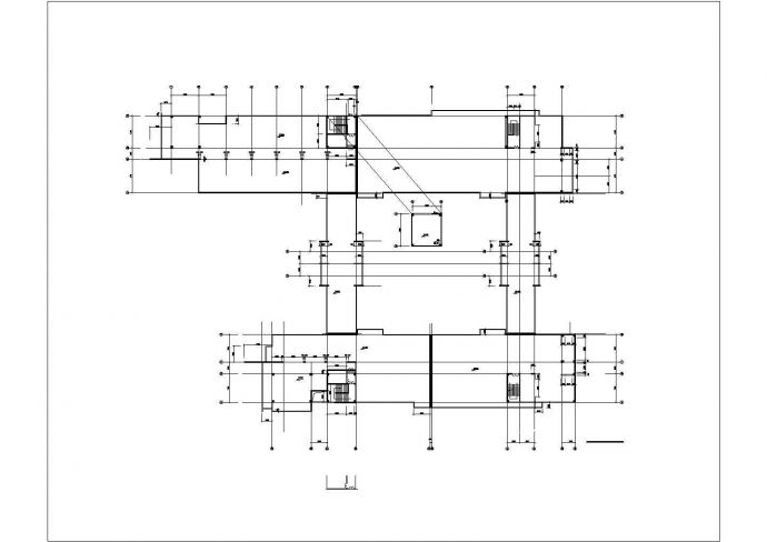 北京大学教学楼设计建筑施工cad图纸，共九张_图1