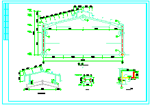 某24米跨门式刚架轻型房屋钢结构厂房整套cad施工设计图-图一