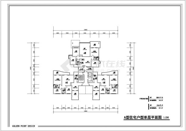 上海兰福花园小区经典热门平面户型设计CAD图纸（8张/含一套3层别墅图）-图二
