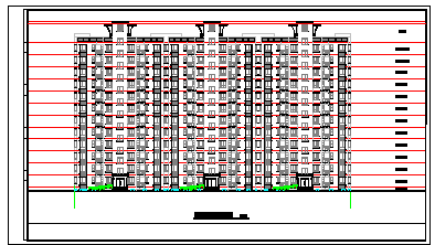 某板式小高层住宅楼建筑cad设计图_图1