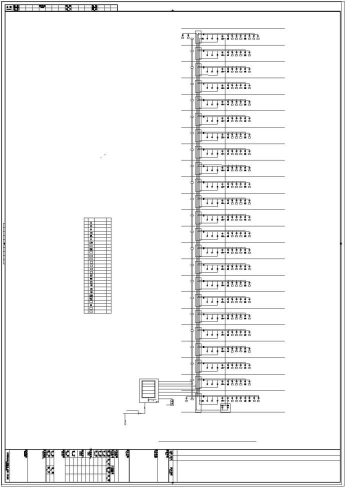 某高层办公楼配电设计cad全套强弱电系统施工图（含设计说明）_图1