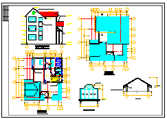 某别墅结构建筑CAD设计方案图纸-图一