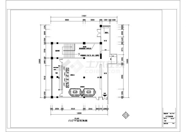 某洗浴中心CAD室内装修设计完整施工图-图一