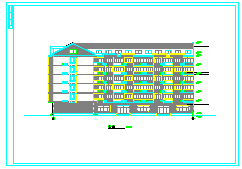 某厂房多层宿舍建筑CAD设计图纸-图二