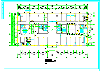 某大型医院十三层住院大楼建筑平面cad图纸_图1