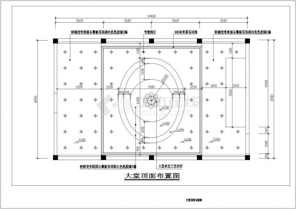 某南阳洗浴店二层CAD大样设计框架结构图纸-图二