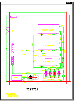 某地源热泵机组cad平面布置设计图-图一