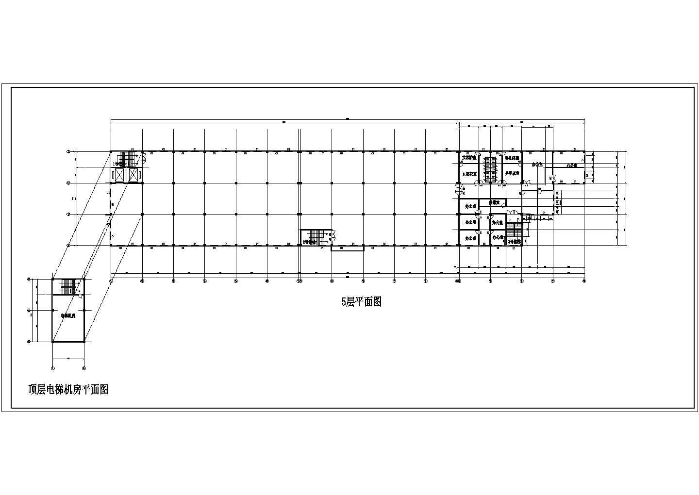 某地区生产车间建筑结构设计施工CAD图纸