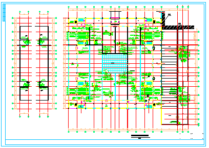 某电子电器物流港中央空调cad施工设计图-图二