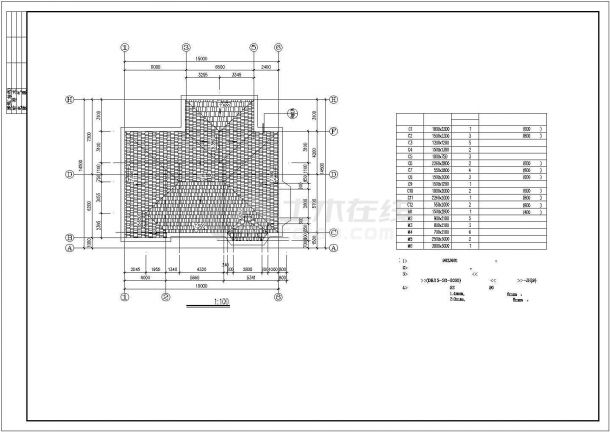 某地区欧式别墅建筑结构设计施工CAD图纸-图一