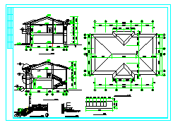 某二层办公楼混合结构建筑全套cad施工设计图纸-图一