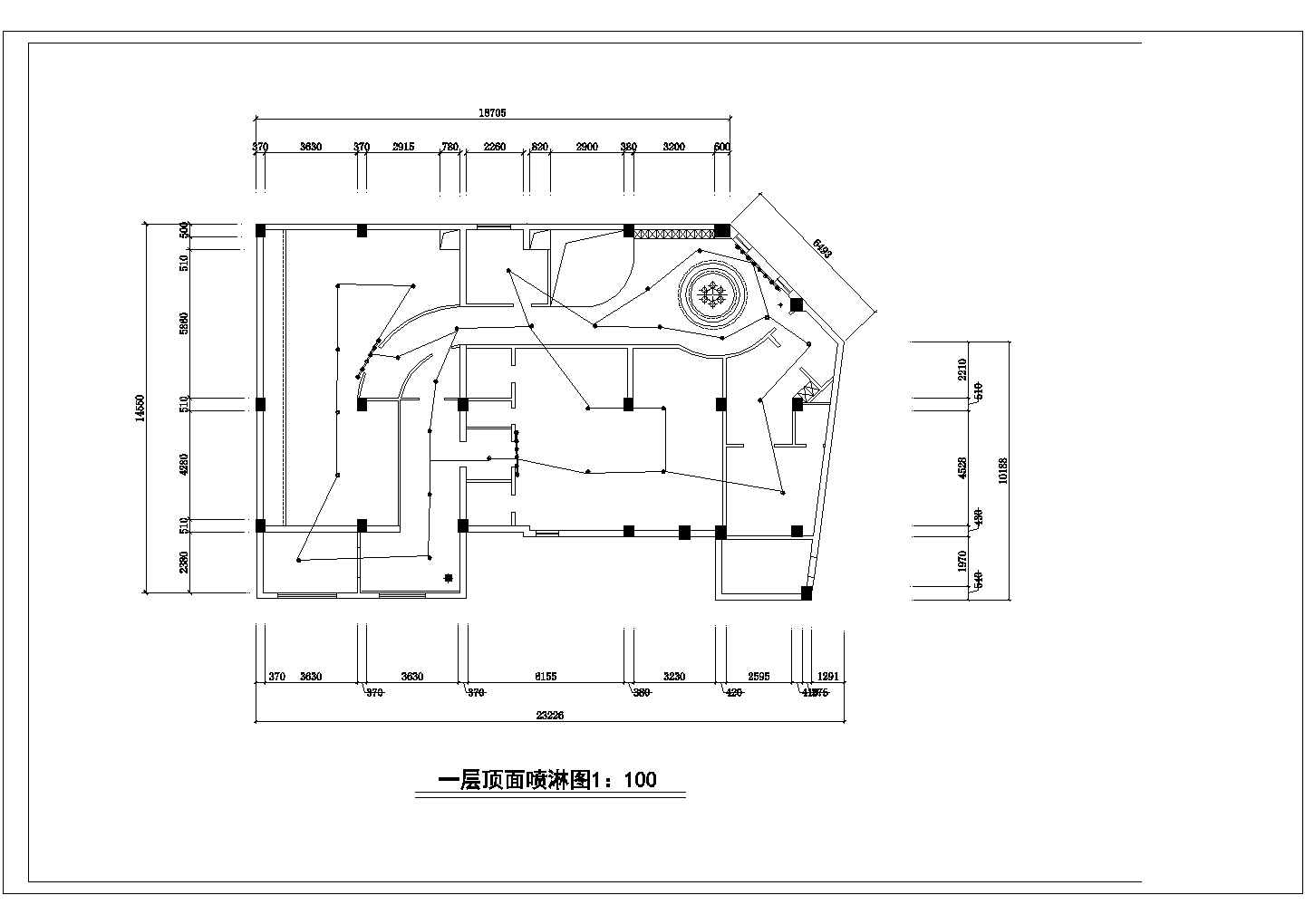 某休闲洗浴中心CAD室内设计图纸平面图