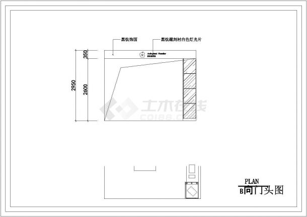 某苹果展厅CAD平立面构造设计图-图二