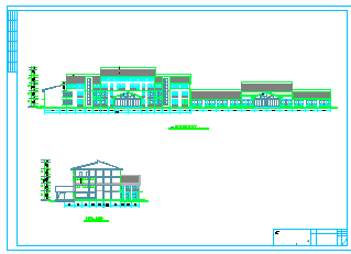 某赣东北风格中医院规划建筑cad设方案（扩初）_图1