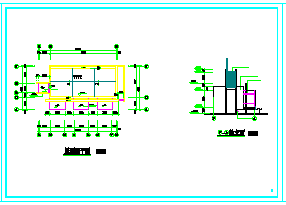 某钢结构售楼处建筑及结构cad施工设计图-图二