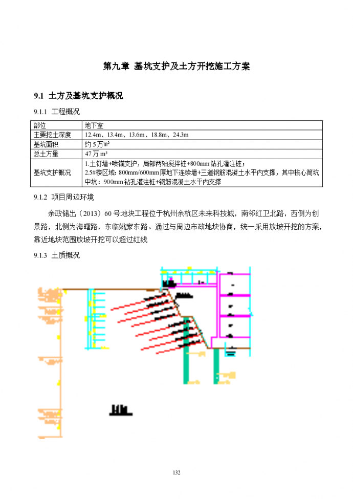 杭州基坑支护及土方开挖施工组织设计方案_图1