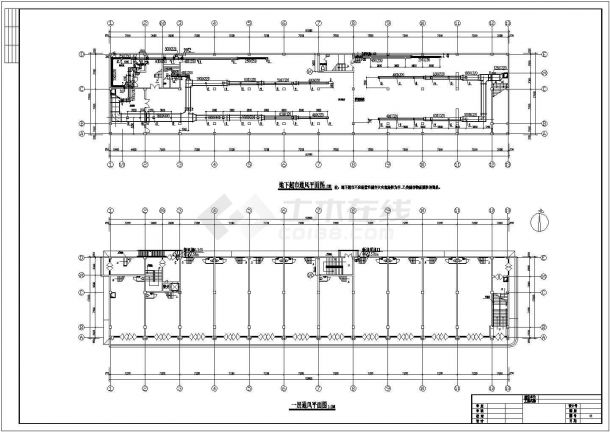 某地下超市空调CAD平面完整设计图-图二