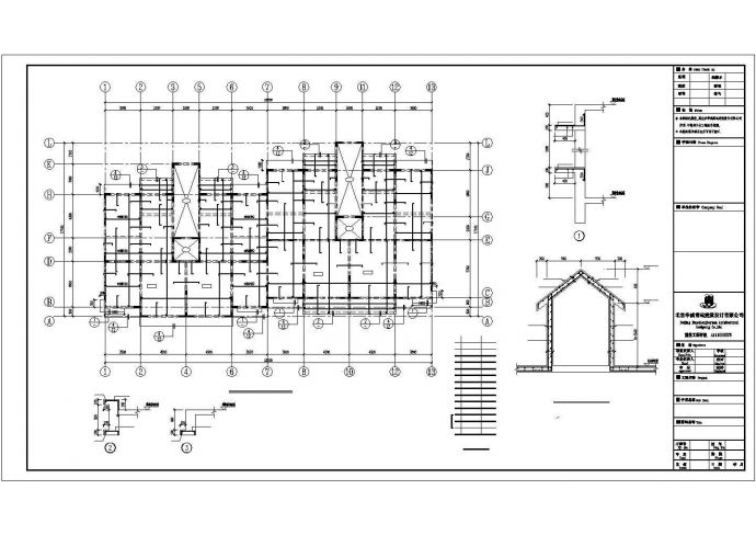 某地区高层小区住宅楼剪力墙结构设计施工CAD图纸_图1