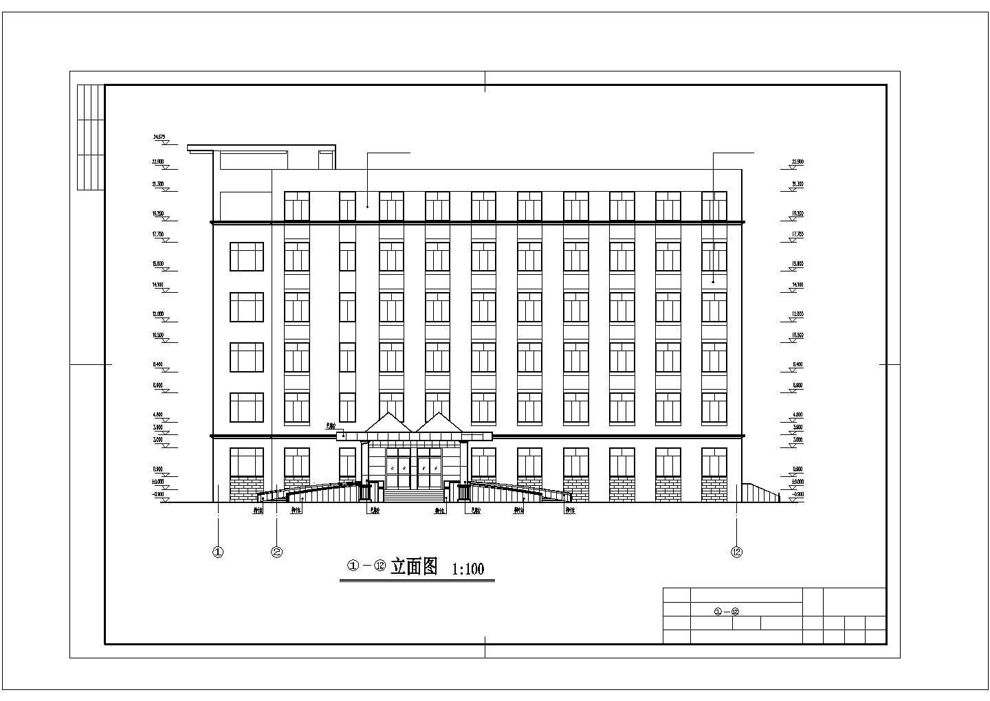 某地区高层住宅楼钢筋混凝土剪力墙结构设计施工CAD图纸