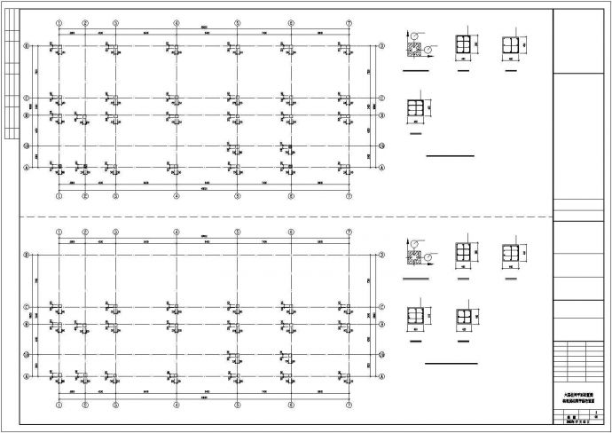 某地区六层办公楼混凝土框结构建筑设计施工CAD图纸_图1