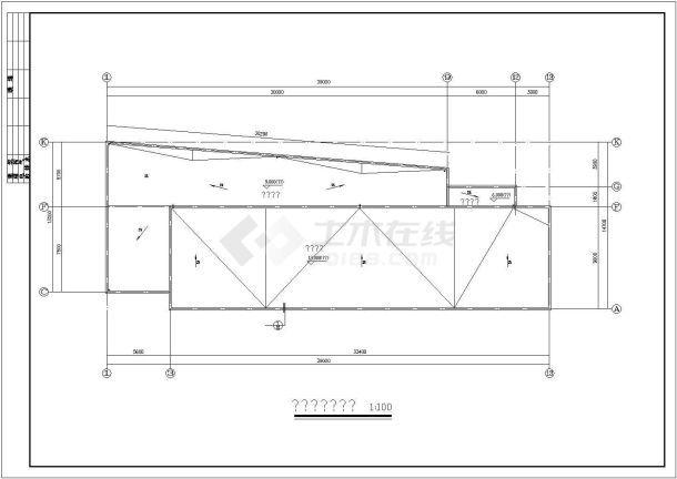 某4层框架结构幼儿园建筑结构设计施工CAD图纸-图一