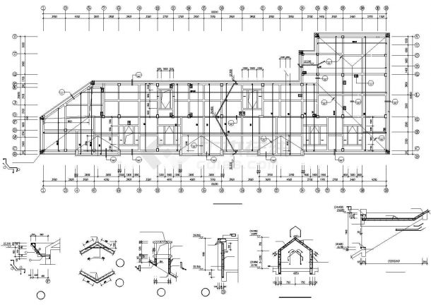 某干休所建筑结构设计施工CAD图纸-图二