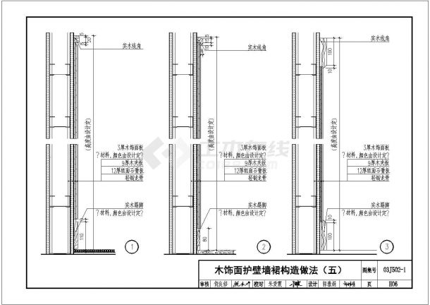 某木墙裙cad完整你设计图纸