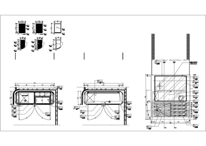 某装饰柜CAD平面节点设计图_图1