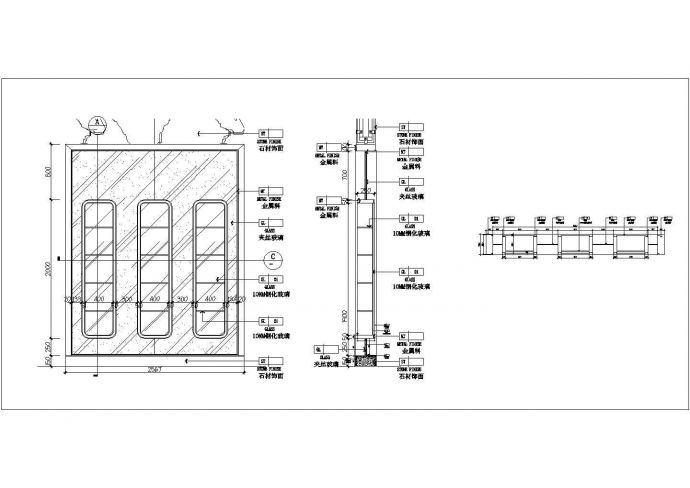 某装饰柜CAD构造节点设计_图1