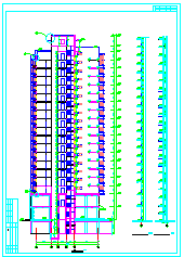 某高层小型公寓建筑cad设计施工图(平立剖面)_图1