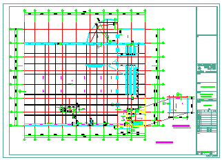 某高教园区后勤服务中心大楼空调施工设计cad图纸-图一