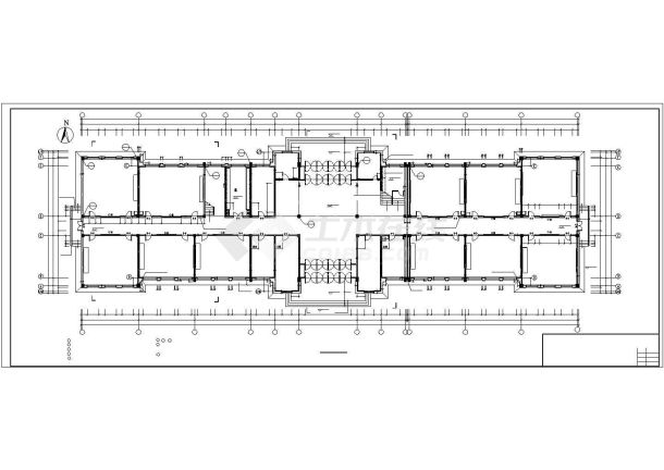 某5080平方米四层小学教学楼建筑施工cad图纸设计-图二