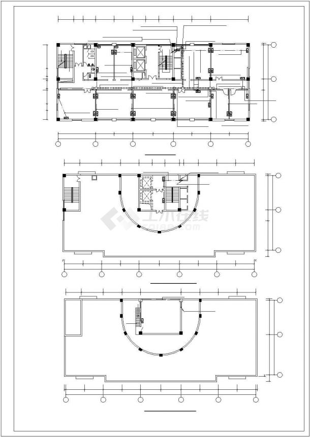 [施工图]十六层办公楼开放式综合布线系统CAD图纸-图一