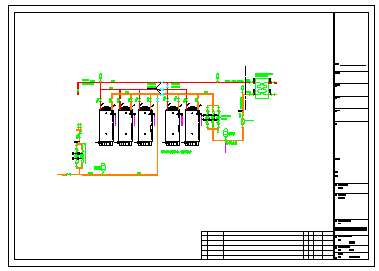 某会所锅炉房cad设计系统图-图二