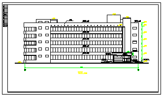 某精神病疗养院五层住院部建筑cad设计扩初图纸-图一