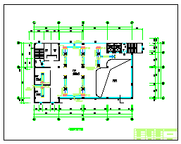 某九层办公楼空调全套cad施工设计图-图一