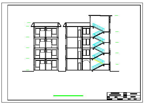 某框架结构医院成套cad施工设计图纸-图二