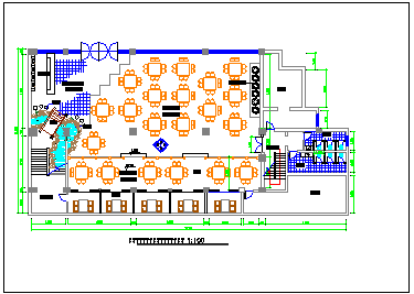  Cad construction drawing for interior plane decoration design of a chain hotel - Figure 1