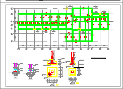 某坡屋顶小别墅建筑及小区总体规划cad施工设计图纸-图二