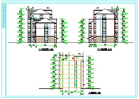 某六层板式住宅建筑方案cad设计图纸-图一